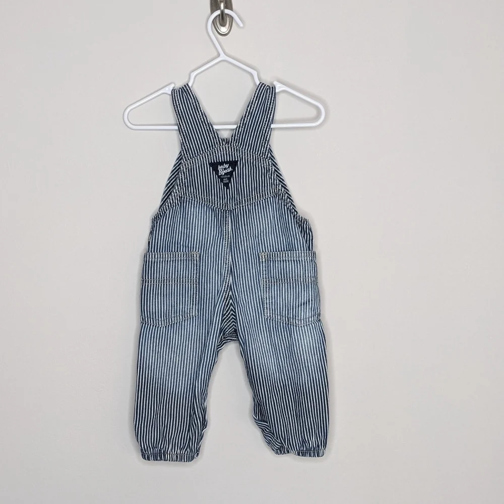 Oshkosh Stripe Engineer Overall 6m